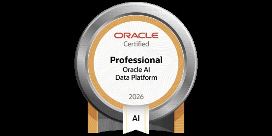 Oracle Certified Professional, Oracle AI Data Platform, 2026 badge
